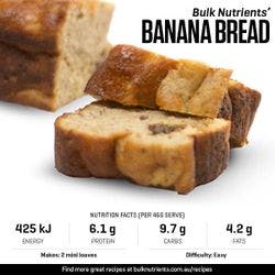 Banana Bread recipe from Bulk Nutrients 