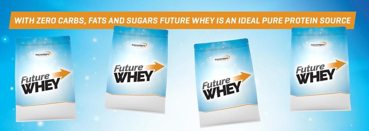 Future Whey has zero carbohydrates or fats.