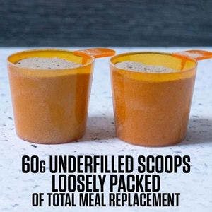 Dosage size - 60 grams (Two underfilled scoops loosely packed) of Total Meal Replacement