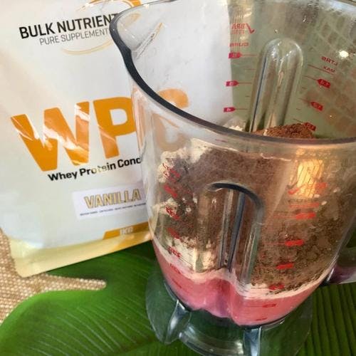 WPC in a smoothie is tasty - photo courtesy of @she_snacks