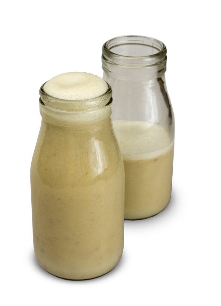 Delicious High Protein, Nutty Banana Smoothie