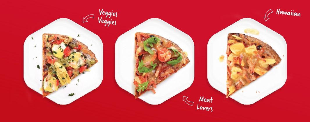 Try Veggies Veggies, Meat Lovers or Hawaiian pizza recipes with Protein Bread Co Protein Pizza Base