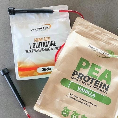 Bulk Nutrients' L Glutamine - photo courtesy of @laicier.and.co