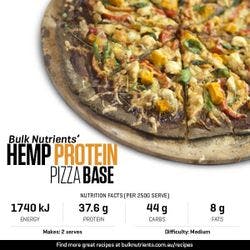 Hemp Protein Pizza Base recipe from Bulk Nutrients 