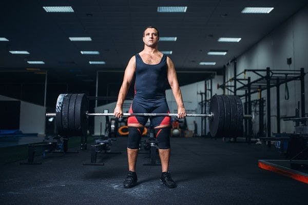 The conventional barbell deadlift looks like the below when you start.