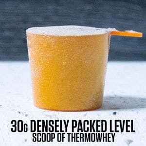Dosage size - 30 grams (approx. 1 densely packed level scoop) of Thermowhey