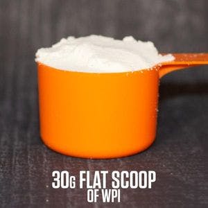 Dosage size - 30 grams (approx. 1 flat scoop) of WPI